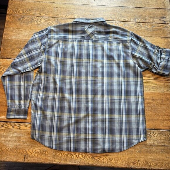 Columbia Long Sleeve Shirt Mens XL Plaid Supplex Nylon Outdoor Fishing Vented - Picture 14 of 14